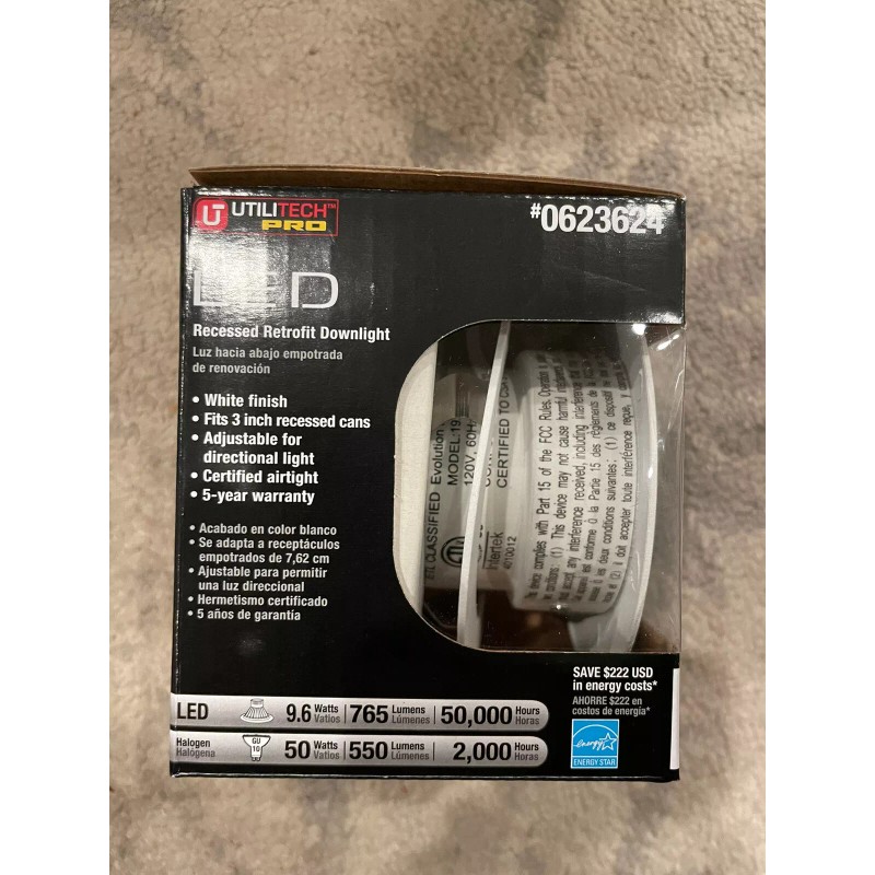 Utilitech BRAND NEW: 6PACK - UtiliTech Pro LED Recessed Retroft
