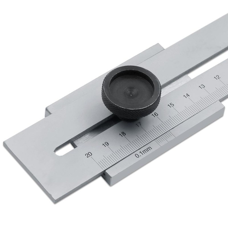 Precision Marking Gauge, 0-200mm Stainless Steel Scribing Gauge, Woodworking Measuring