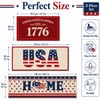 pldnhzua 3 Pcs 4th of July Patriotic Kitchen Mat and