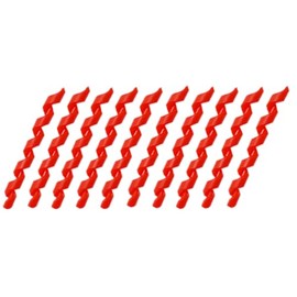 Albedel Red 10 Pcs Wrap Spiral Bicycle Cable Sleeve Rubber Housing Protector Frame Guard for MTB Bike Shift Brake Line Pipe Anti-friction