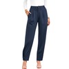 BTFBM Women's 2025 Casual Button Down Pants Elastic High Waist