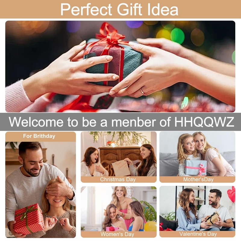 HHQQWZ Small Makeup Bag, Travel Cosmetic Bags for Women, Christmas