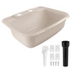 RecPro Rectangle RV Bathroom Sink | Single Bowl Lavatory Sink