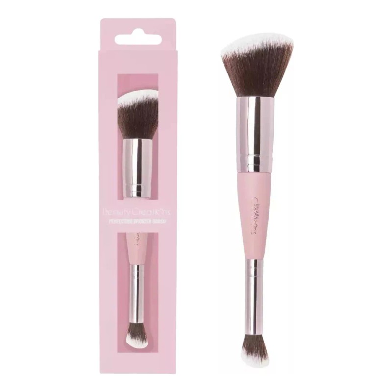 Brocha Dual Perfecting Bronzer Brush Beauty Creations Orig Color Rosa