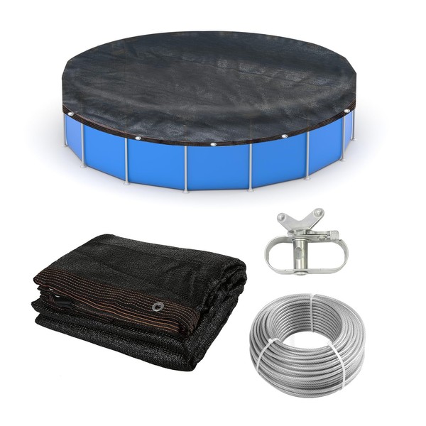 Pool Leaf Net Cover 24 ft Round, Fine Mesh Leaf