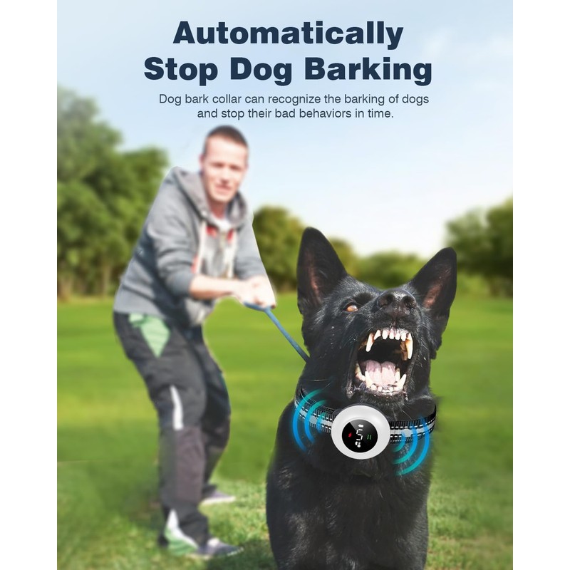 2-in-1 Dog Shock Collar & Dog Bark Collar - Smart