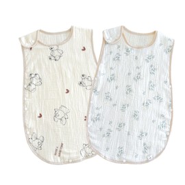 Utsukusi Sleeper, 4-ply Gauze, Spring, Summer, Autumn, Winter, Sleeper, Kids Sleeper, Organic, 100% Cotton, Gauze, Soft, Prevents Sleeping & Cold Protection, Pajamas, Kids, Swaddling, All Year, Baby