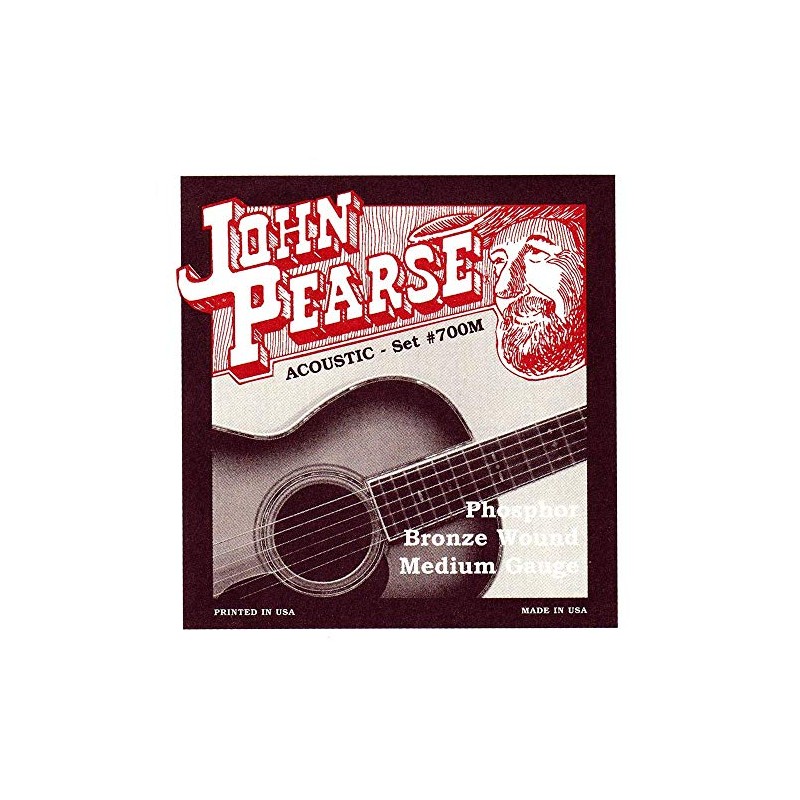 John Pearse Acoustic Strings Phosphor Bronze Medium 13-56 (12 Pack