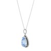 Silpada 'Cooling Aura' Sterling Silver Blue Crystal Pendant Necklace, 18"