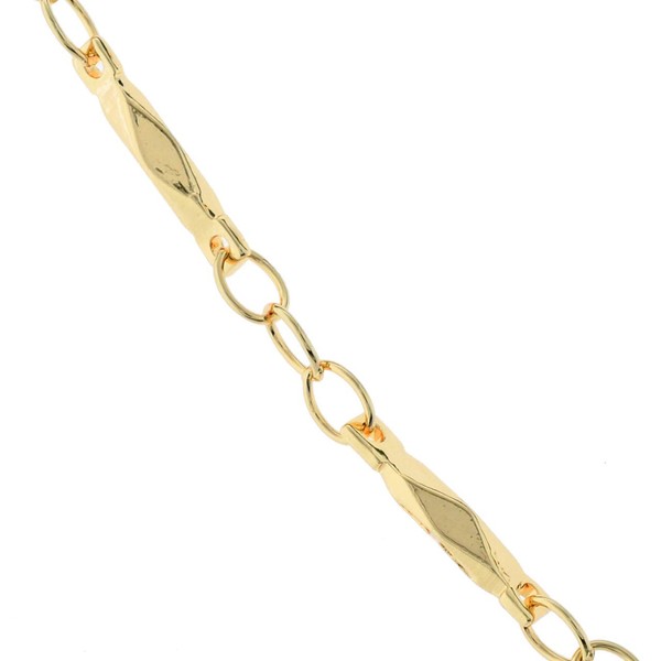 EPCK001G Magnetic Necklace, Stylish, Epauage, Faceted Cutting Chain, Gold (Chain Length Approx. 17.7 inches (45 cm)).