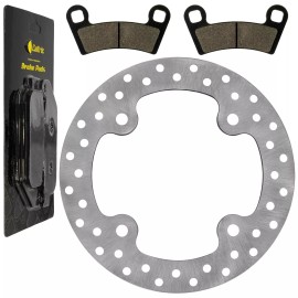Caltric Front Brake Disc Rotor And Pads for Polaris RZR S 800 EFI 2009 2010 2011-2014