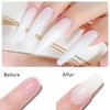 Builder Rubber Base Gel, HEMA-FREE White Pink Builder Gel for