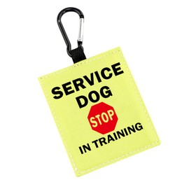 Service Dog Stop in Training Alert Dog Hang Tag Service Dog Hanging Patches Assistance Dog Hanging Dog Alert Patches (Service -Dog)