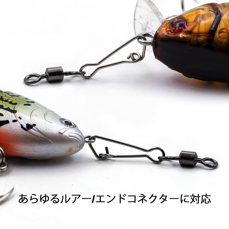 9KM DWLIFE Fishing High Strength Stainless Steel Snap Swivels with