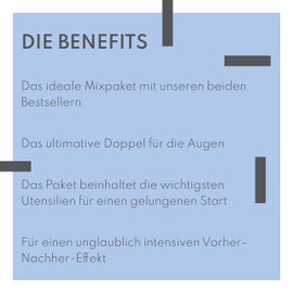 Augenmanufaktur Eyelashes and eyebrow lifting combination kit - for more voluminous lashes and brows, as well as an expressive eyelash swing without eyelash curler (maxi)