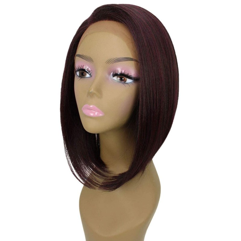 LUXLUXE Cerosa Straight 11 Inch Long 4X4 Hand-Tied Lace Front