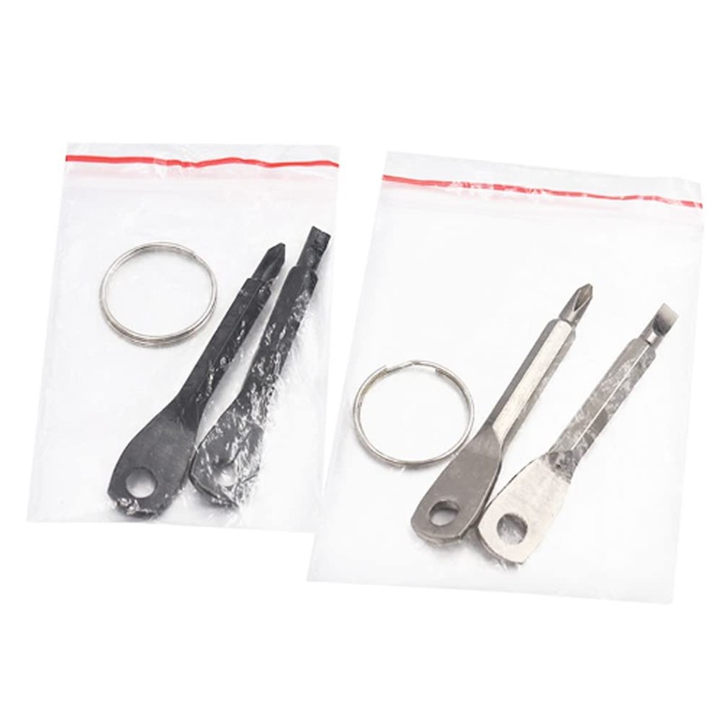 Eyech 8Pcs Mini Keychain Screwdriver,Outdoor Portable EDC Multifunction Screwdriver Set