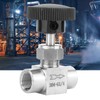 Stainless Steel BSPP Female Thread Straight Needle Valve for Water