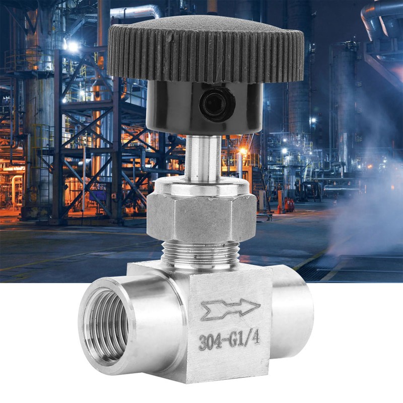 Stainless Steel BSPP Female Thread Straight Needle Valve for Water