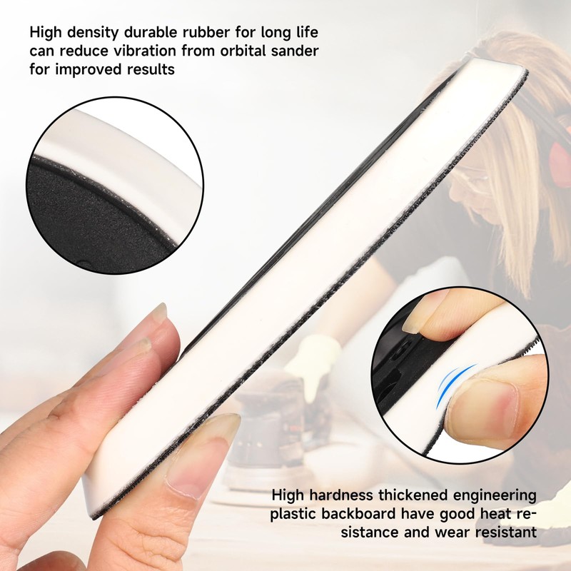 STEBRUAM 5 Inch 8 Hole Replacement Sander Backing Pad with