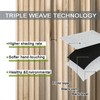 DDCBNS Bamboo Blackout Curtains,Nature Plant Leaves Abstract Design Polyester Fabric