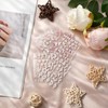 Embossed White Floral Nail Stickers Set – 5 Sheets Self-Adhesive