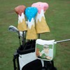 Golf Square Heel Shaft Mallet Putter Cover Headcover, Funny Design