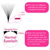 CoMango Premade Fans Eyelash Extensions 10D-D-0.07-12mm Premade Volume Lash, Short