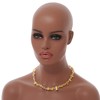 Avalaya Butter Yellow Sea Shell Nuggets with Glass Bead Necklace/48cm