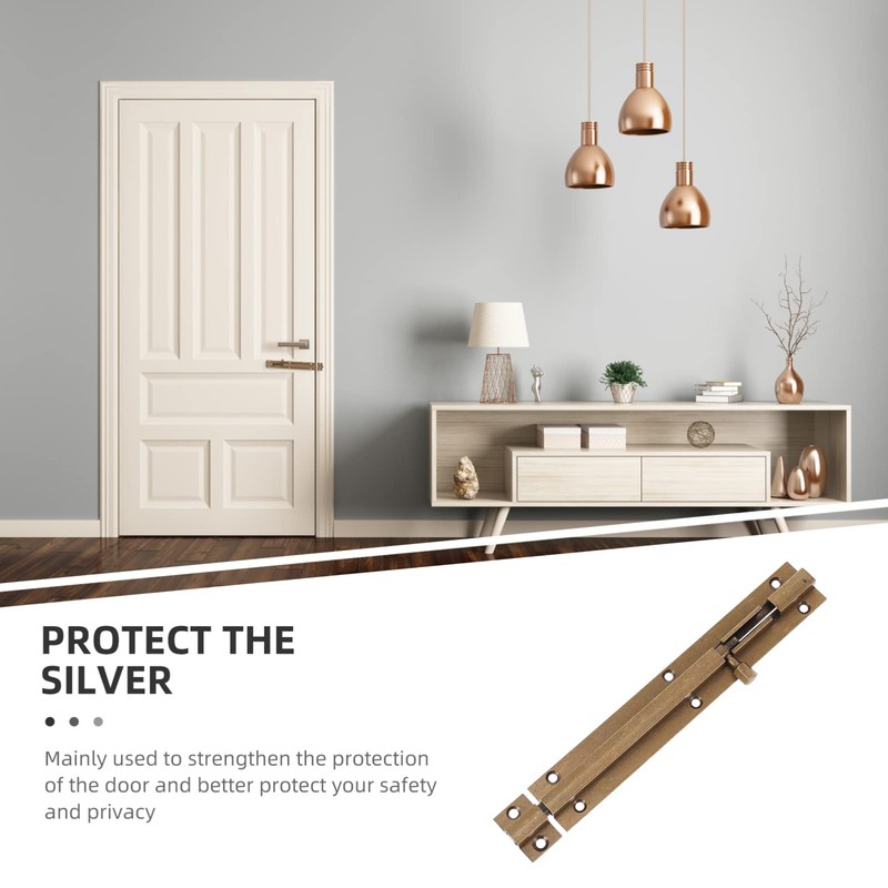 Beavorty Antique Bronze Pin Door Latch Lock Security Latch for