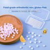 JMU Orthodontic Wax for Braces 1 Pack, Precut 50 Braces
