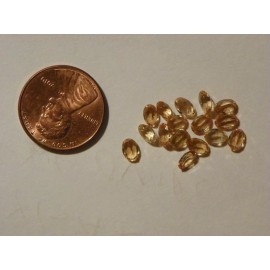 Yellow Garnet Around 3.5 x5  Oval  One Piece Slight Natural Inclusions Eye Clean