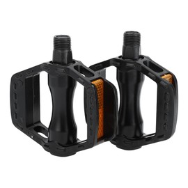 INFINAUTO Cycling Bike Pedal, 9/16" Spindle Aluminum Alloy Bicycle Pedals Black for Road Mountain BMX MTB Bike