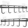 Nmgkokew 2Pcs Kitchen Utility Hooks,Wall Mount Kitchen Utensil Rack with