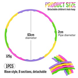 1 Piece Kids Gymnastics Ring, Kids Gymnastics Ring, 8-Piece Fitness Ring, Removable Fitness Equipment, Portable Gym Ring