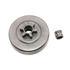 Clutch Drum Needle Bearing 3/8" 6 Tooth for McCulloch Mac 110 120 130 140 3210 3214 3216 3516 3818 20X Power 538E 539E 540E 542E 545E 838 Chainsaw Replace PN: 95646 538095646 538240260 301331 214390