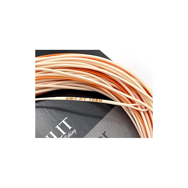 Moonlit Performance WF Taper Floating Fly Line (Peach & Orange,