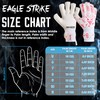 Soccer Goalie Gloves - Fingers Protection, Sizes 5 to 11,
