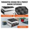 VEVOR Dutch Pancake Maker, 9PCS 76mm Diameter Dorayaki Baker Machine,