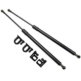 TSUBASA Lift Supports Struts for Toyota Land Cruiser LC70 1984-2020 Front Bonnet Hood Modify Carbon Fiber Gas Charged Shock Dampers Spring Bar (2 PCS) (Normal Black)
