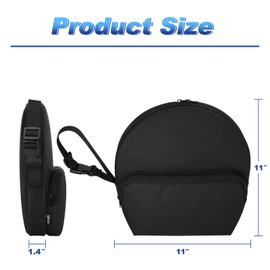 Cosmos Flying Disc Carry Bag Light Up Flying Disc Storage Bag Portable Ultimate Flying Disc Organizer with Zipper Pocket for Disc Accessories, Small Disc Bag for 10.75" Sport Disc, Disc NOT Included