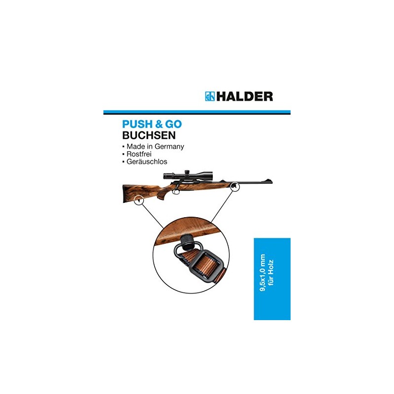 HALDER Unisex Push And Go Strap Gel Set, Matte Black,