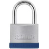 ABUS 79265 Skirt Lock with Key, Silver/Blue, 5/55 mm