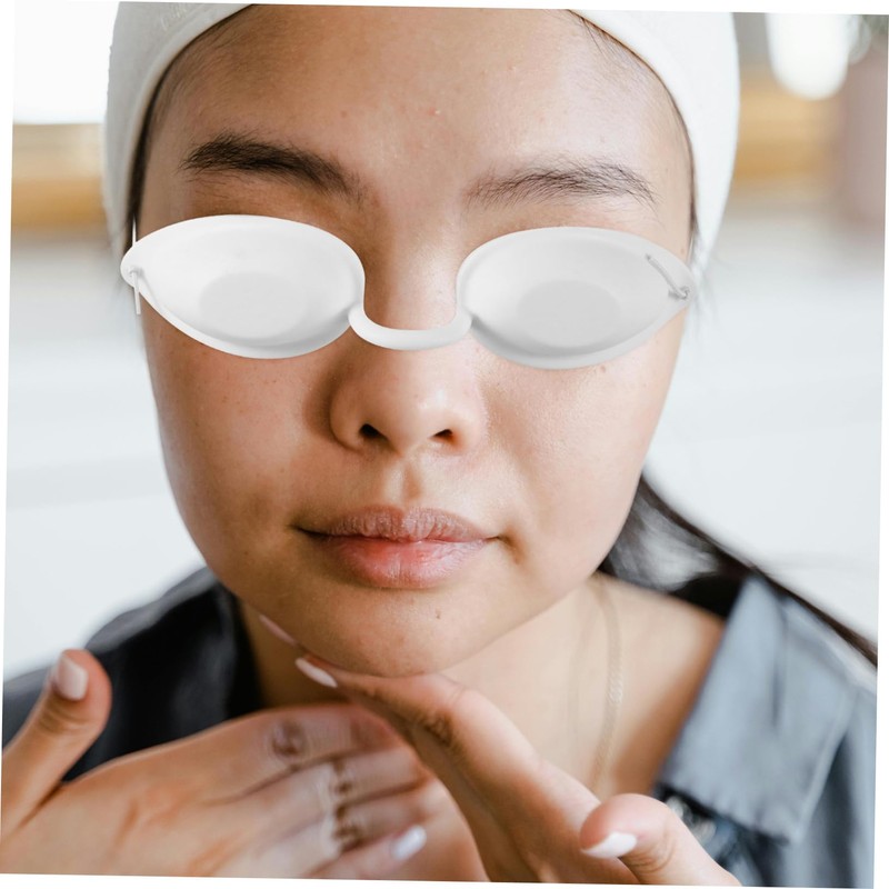 Baluue 2pcs Tanning Bed Goggles Protection Mask for Hair Removal