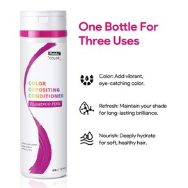 BELEZALIB Color Clenditioner - Color Depositing Conditioner for Dyed Hair, Semi Permanent Hair Depositing Conditioner for Long-lasting Color, Nourishing Hair Dye Conditioner,7OZ,Cruelty-Free
