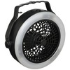 HAC 2094 3-Way Light & Fan, Black, W 7.9 x
