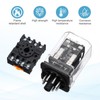 sourcing map DPDT Electromagnetic Power Relay, AC 24V Coil 10A