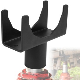 VANROUG Bottle Jack Axle Adapter Lifting Saddle, Bottle Jack Adapter Fits for 2" 3" 4" Round or Square Tube, Steel Axle Tube Saddle Within 1.5inch Diameter Lifting Platform for RV Trailer Garage