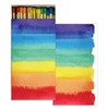 HomArt Large Decorative Watercolor Rainbow Candle and Fireplace Wood Matches