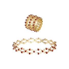 HEVIBK Ring Adjustable Bracelet Ring for Anxiety Women's Cubic Zirconia Bracelet and Ring for Anxiety Relief Ring CZ Rings Retro Adjustable Rings Anxiety Relief, Platinum, No Gemstone